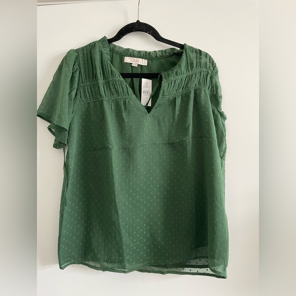 Loft green blouse